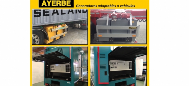 Nueva gama de Generadores adaptables a vehículos desarrollada por Ayerbe
